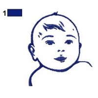 Baby Outline Embroidery Design